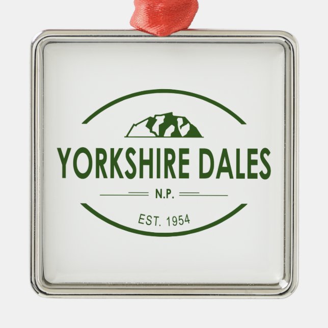Yorkshire Dales nationalpark Julgransprydnad Metall (Framsidan)