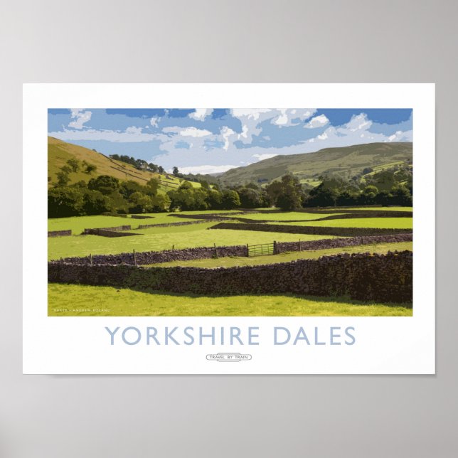 Yorkshire Dales Railway Poster (Framsidan)