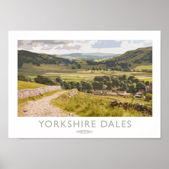 Yorkshire Dales Railway Poster (Framsidan)