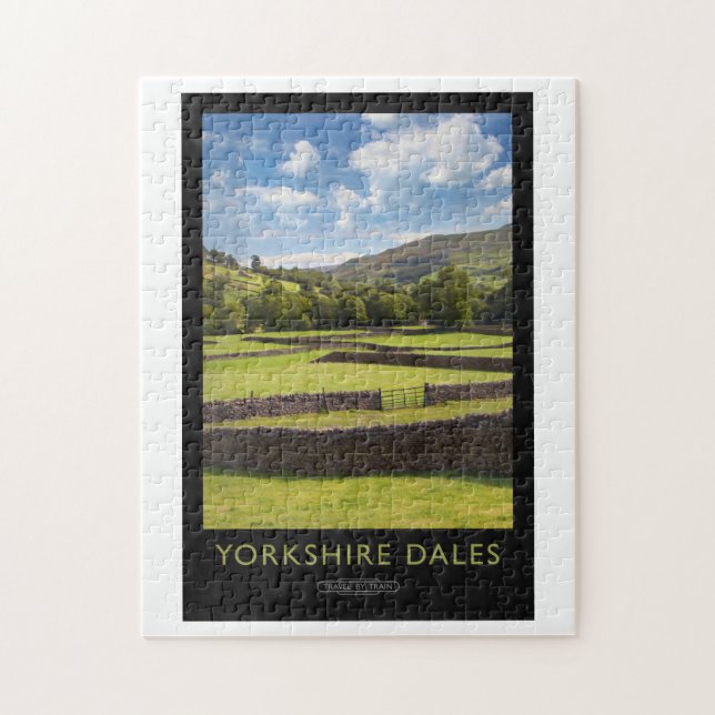 Yorkshire Dales Railway Poster Pussel (Vertikal)