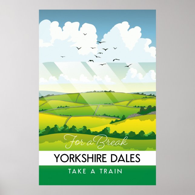 Yorkshire Dales-resemålning. Poster (Framsidan)