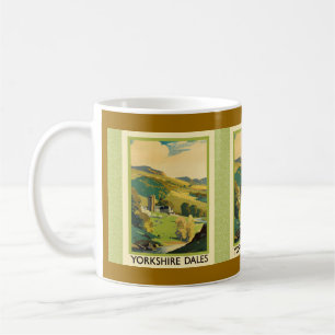 Yorkshire Dales Travel Poster Kaffemugg