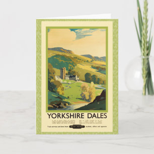 Yorkshire Dales Travel Poster Kort