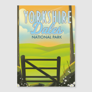Yorkshire dales vintage resemålningaffisch