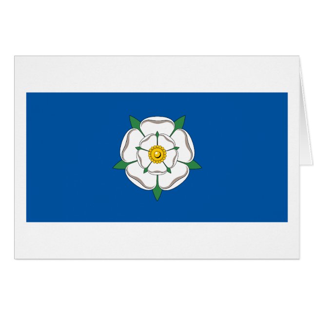 Yorkshire flagga hälsningskort (Framsidan Horizontal)