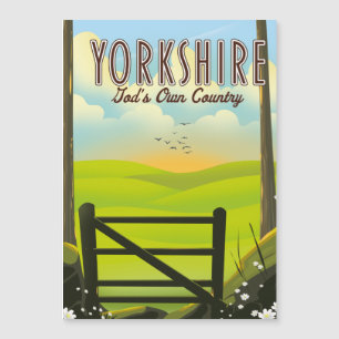 Yorkshire "Guds egen Land" vintage resor poste
