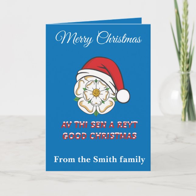Yorkshire jul Av Thi Sen A Reyt Good Christm Kort (Framsida)