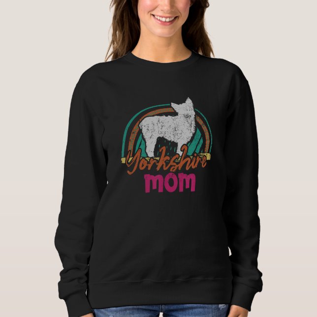 Yorkshire Mamma   Yorkshire hund T Shirt (Framsida)