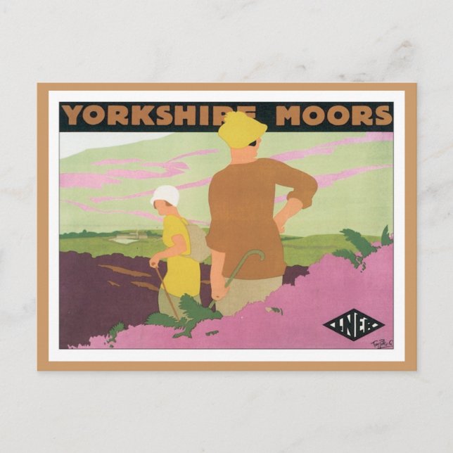 Yorkshire Moors Vykort (Framsida)