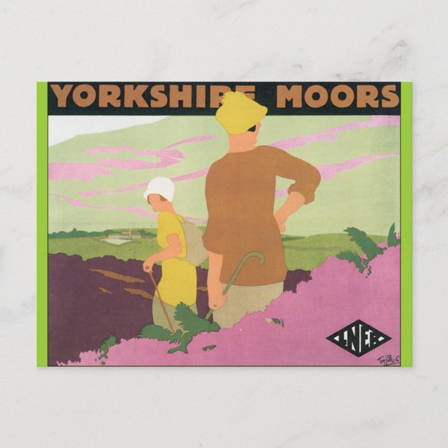 Yorkshire Moors Vykort (Framsida)