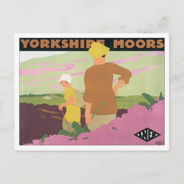 Yorkshire Moors Vykort (Framsida)