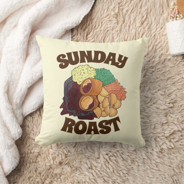 Yorkshire Pudding Söndag Roast UK Food Kudde (Filt)