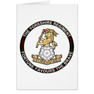 Yorkshire Regiment Hälsningskort