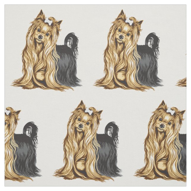 yorkshire skräcker tyg (Provkarta)