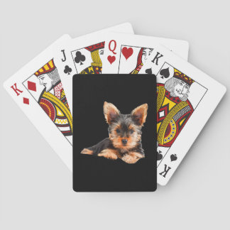 Yorkshire skräcker Yorkie Puppy Hund Casinokort