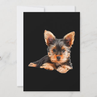 Yorkshire skräcker Yorkie Puppy Hund Tack Kort
