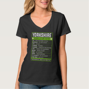 Yorkshire Slang Idé Översättningsguide Stolt Yorks T Shirt