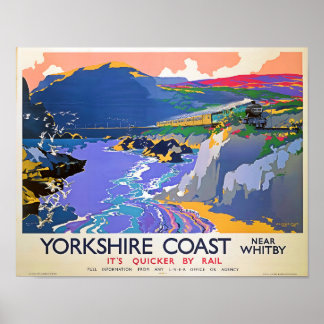 Yorkshire Tåg Travel Poster