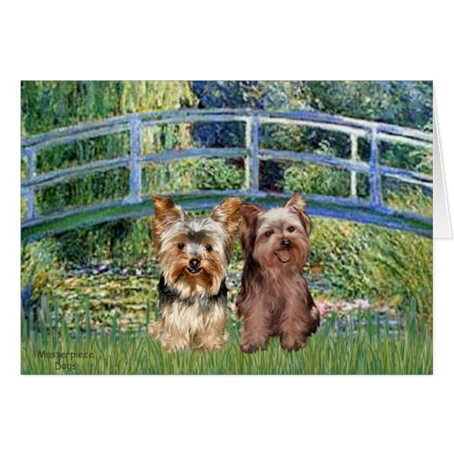Yorkshire Terrier (17-18) - Bro Hälsningskort (Framsidan Horizontal)