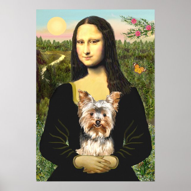 Yorkshire Terrier 17 - Mona Lisa Poster (Framsidan)