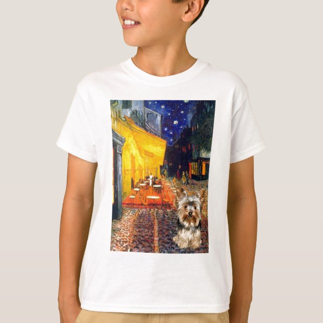 Yorkshire Terrier 17 - Terrace Café T Shirt (Framsida)