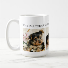 Yorkshire Terrier 3 Photo Collage Kaffemugg