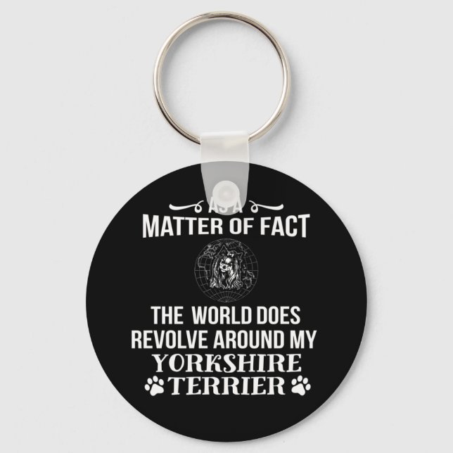 Yorkshire Terrier Älskare Nyckelring (Framsida)
