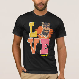 Yorkshire Terrier älskare Söt färg T Shirt