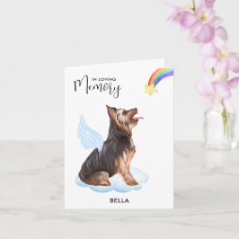 Yorkshire Terrier Angel Hund Pet Loss Sympathy Kort
