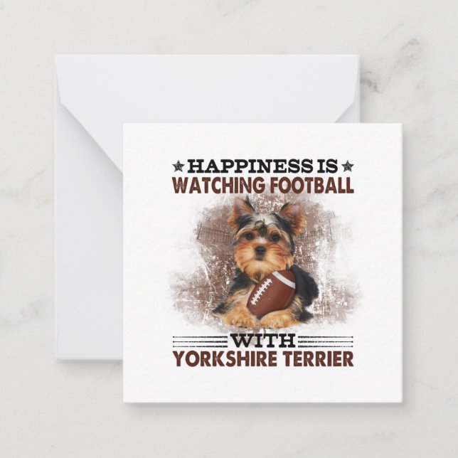 Yorkshire Terrier Anteckningskort (Framsida)