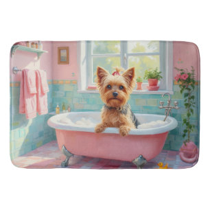 Yorkshire Terrier Baddekoration Badrumsmatta