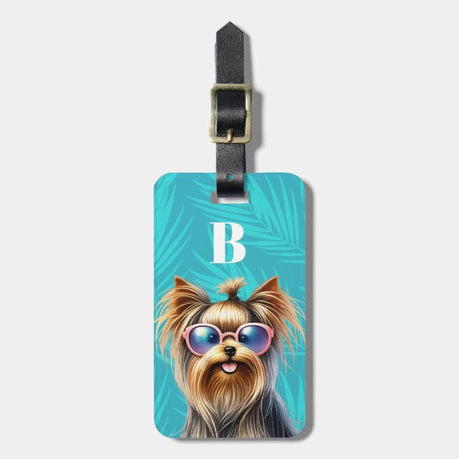 Yorkshire Terrier Bagagebrickor (Vertikal Framsida)