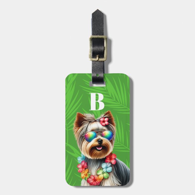 Yorkshire Terrier Bagagebrickor (Vertikal Framsida)