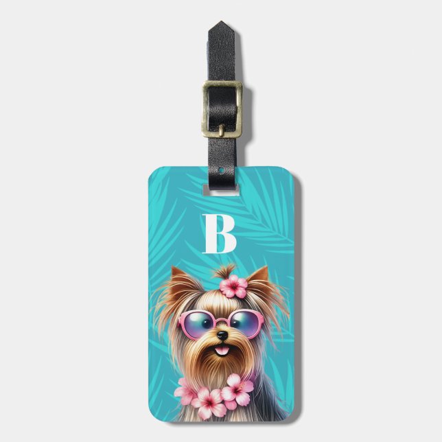 Yorkshire Terrier Bagagebrickor (Vertikal Framsida)