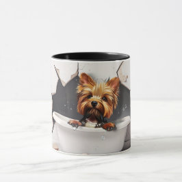 Yorkshire Terrier Bath Time - Adsible 3D Mugg