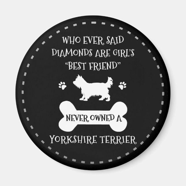 Yorkshire Terrier Best Friend Magnet (Framsidan)