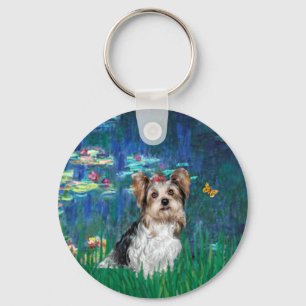 Yorkshire Terrier (Biewer) - Lilies 5 Nyckelring