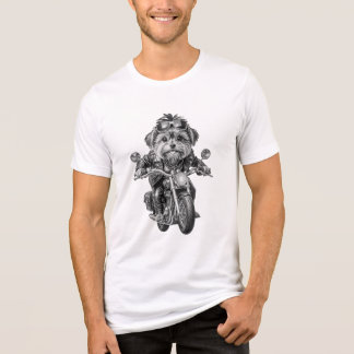 Yorkshire Terrier Biker Hund T Shirt