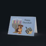 Yorkshire Terrier Chanukah Card Menorah Dreidel Helgkort<br><div class="desc">Att minnas familj och vänner under Chanukah-säsongen är ett underbart sätt att få behålla i kontakt med de människor du kärlek och bryr dig om. Jag skapat dessa hund Chanukah-kort med kärlek och omsorg, och jag är säker på att alla som kärlek hundar är glada över att få dem. Du...</div>