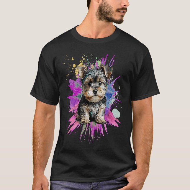 Yorkshire Terrier Cutest Yorkie T Shirt (Framsida)
