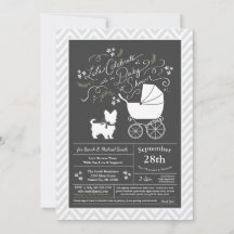Yorkshire Terrier Dog Baby Shower Gender Neutral