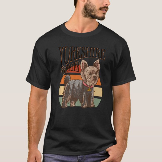Yorkshire Terrier - Dog Identification - Dogs Love T Shirt (Framsida)