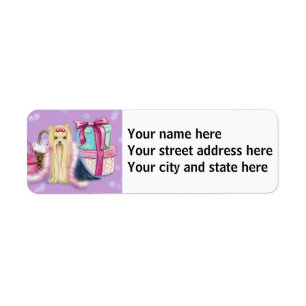 Yorkshire Terrier Dress Up Returadress Etikett