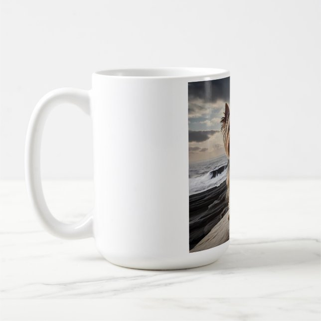 Yorkshire Terrier Elegant Coffee Mugg (Vänster)