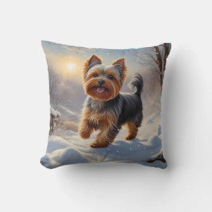 Yorkshire Terrier Elegant Dekorativ kudde