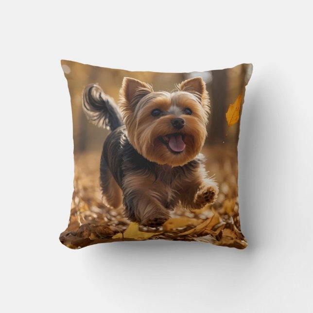 Yorkshire Terrier Elegant Dekorativ kudde (Framsida)