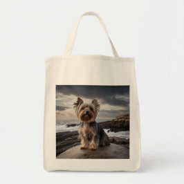 Yorkshire Terrier Elegant Livsmedel Tote Bag Tygkasse