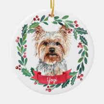 Yorkshire Terrier-Eleganten Watercolor Hund