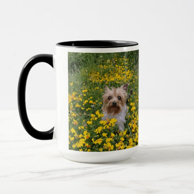 Yorkshire Terrier-fält Mugg (Vänster)