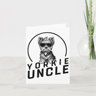 Yorkshire Terrier farbror Gifts Rolig hund ägare G Kort